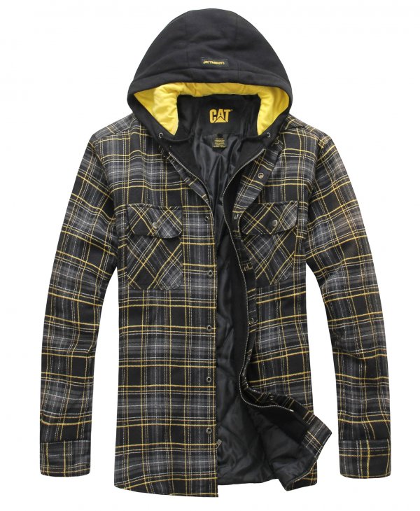 Hooded Flannel Jacket